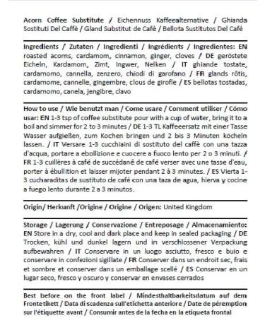 Acorn Coffee Substitute Health Embassy 100g - Buy Online on GoSupps.com