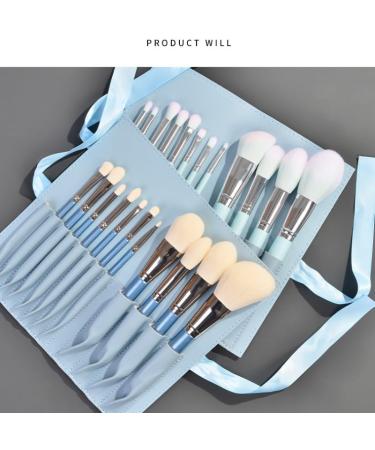 Elegant Blue and White Wind Chimes Makeup Brush Set | Premium Makeup Tools | In Stock Worldwide - Buy Online on GoSupps.com