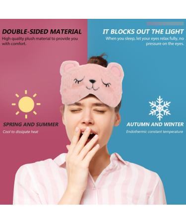 Gatuida Lot De 2 Masques De Sommeil En Peluche Doux Broderie Animali re Cache-yeux Confortable Lavable Occultant Pour Voyage Maison Et Relaxation Taille Standard Unisexe - Buy Online on GoSupps.com