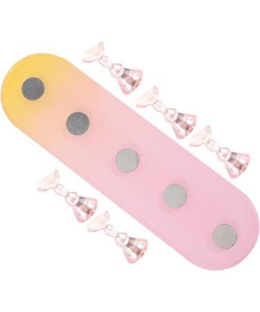 FRCOLOR 4 Sets Nail Practice Holder Nail Display for Nail Art Creative Nail Holder Fake Nail Holder Magnetic Nail Holder Practical Nail Presentation Plastic Oval Nail Press - Buy Online on GoSupps.com
