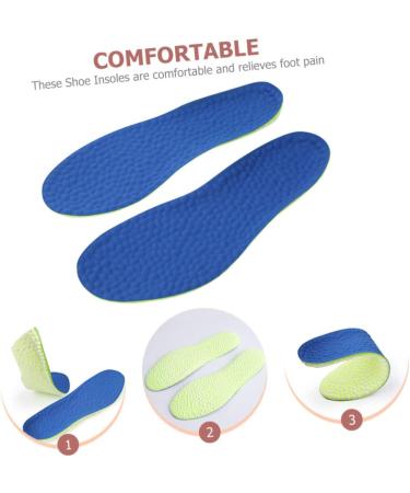 Beaupretty Sports Insoles - Comfortable Foaming Inserts for Men & Women | Sweat-Absorbing Shoe Insoles - 27x9.8cm Blue - Buy Online on GoSupps.com