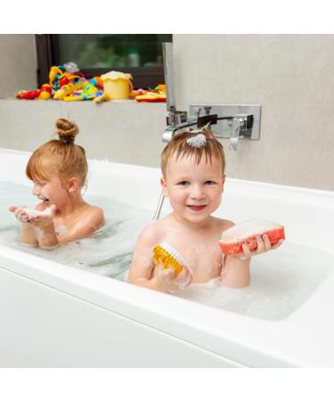 Exfoliating Bath Sponge Set for the Whole Family - 12 Pack - Dual Sided Scrubber for Smooth and Exfoliated Skin - Men, Women, Kids - Buy Online on GoSupps.com