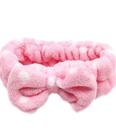 Colors Bow Knot Wash Face Headband Soft Polka Dot Makeup Cosmetic Hairband Practical and Popular - Buy Online on GoSupps.com