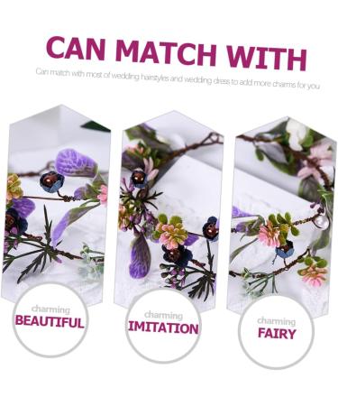 HAPINARY Artificial Flower Wreath Bohemia Floral Headpiece Wedding Garland Flower Hairband Wedding Flower Bride Headpieces for Wedding Garlands for Decor Tiara Pp Vacation Girl Hair Crown - Buy Online on GoSupps.com