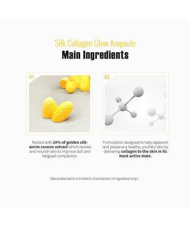 SO NATURAL Silk Collagen Glow Ampoule - Anti-Aging Serum for Intense Hydration & Moisture | International Shipping - Buy Online on GoSupps.com