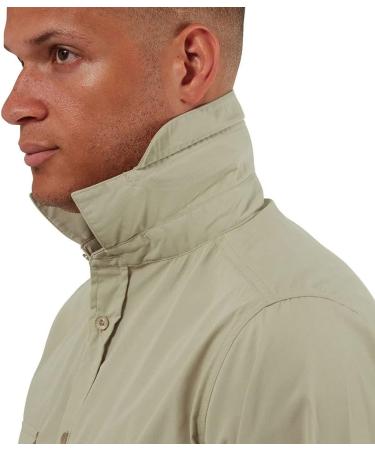 Craghoppers Men's Kiwi L/S Hiking Shirt - Lightweight Quick-Dry Outdoor Apparel | Oatmeal - International Shipping Available - Buy Online on GoSupps.com