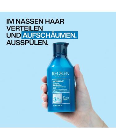 Redken Extreme Shampoo for Brittle & Damaged Hair | Anti-Hair Break - 300ml | Soy Proteins Ceramides Arginine - International Shipping Available - Buy Online on GoSupps.com