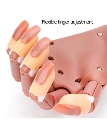 Flexible Nail Practice Hand with 100pcs Refill Tips - Manicure Training Kit - Buy Online on GoSupps.com