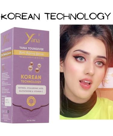  Yana Yana Youngever Vitamin C Serum Plus With Hyaluronic Acid Serum Retinol Vitamin C Serum For Face Anti Aging Serum Skin Clearing Brightening Serum For Dark Spots Naturals Ageless By Korean Technology - Buy Online on GoSupps.com