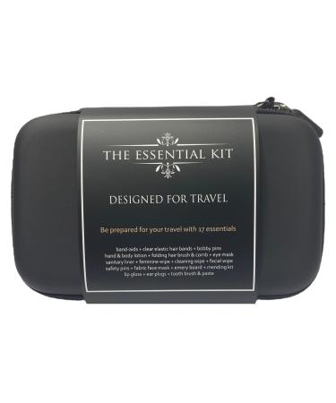 for Travel - Your Adventure Companion - 17 Essential Travel Items from Personal Care to practical Accessories Black Travel Amenity Kit