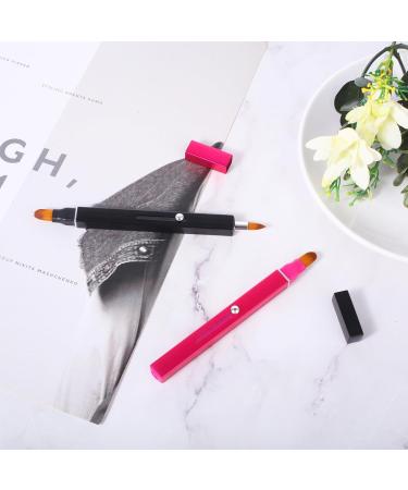 Ouligay 2PCS Retractable Lip Makeup Brushes - Dual-End Portable Lip Brush for Women and Girls - Buy Online on GoSupps.com