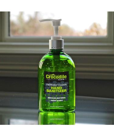 Fiercely Clean Gel Hand Sanitizer with Aloe Vera - Alcohol-Based Antibacterial Disinfectant - Fresh Scent - 12.5oz Pump Bottle - Buy Online on GoSupps.com