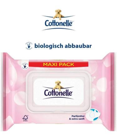 Cottonelle Moist Toilet Paper Maxi Pack - Sensitive & Nourishing Biodegradable Perfume-Free 12x84 Towels | International Shipping Available - Buy Online on GoSupps.com