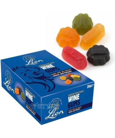 Pick Any 2 Lion 2Kg Boxes You Choose The Ones You Want Midget Gems Football Gums Wine Gums Licorice Gums Fruit Salad and Poor Bens - Buy Online on GoSupps.com