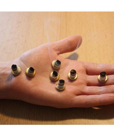 ZHONGJIUYUAN Moxa Sticks for Moxibustion Cone Self Adhesive Mini Moxa Roll Chinese Traditional Self Moxa Tube 20pcs
