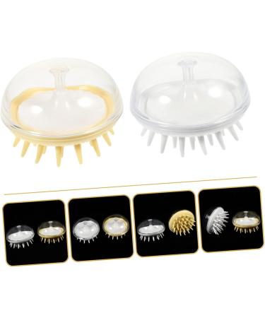 FOMIYES Shampoo Brush Set - 10 Silicone Hair Massagers for Scalp Care | Perfect for Shower & Pet Grooming | Multi-Color Hairbrushes 8x8x5cm - Buy Online on GoSupps.com