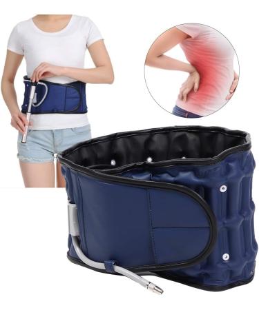Adjustable Inflatable Waist Traction Belt - Back Support & Pain Relief - Lumbar Spine Protection (Blue) - Buy Online on GoSupps.com