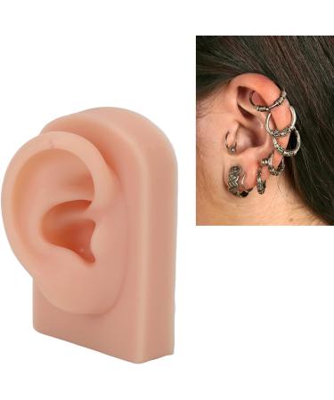 Flexible Soft Fake Human Ear Model for Earrings Display and Acupuncture Training - Dark Complexion - Buy Online on GoSupps.com