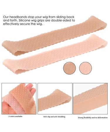 Buy Slipproof Silicone Wig Handle Chopping Strap - Adjustable Hair Band Gripper for Women & Girls - Light Brown & Dark Brown (2 Pack) - Buy Online on GoSupps.com