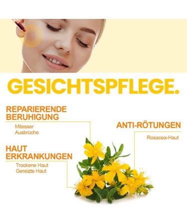 Hypericum Drops Relaxing Massage Oil | 100% Pure St. John's Wort Oil Forte - 200 ml for Scars & Pregnancy Strips - International Shipping Available - Buy Online on GoSupps.com