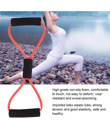 8 Shaped Pull Rope Chest Expander - Comfortable Elastic Strong Tension for Blood Circulation - Red - Buy Online on GoSupps.com
