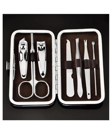 Manicure Kit Stainless Steel 7-Piece Home Personal Care Tool Nail Clippers Set Decoration Nail Nail Tool Set Suitable for Outdoor Travel Nail Clippers Kit
