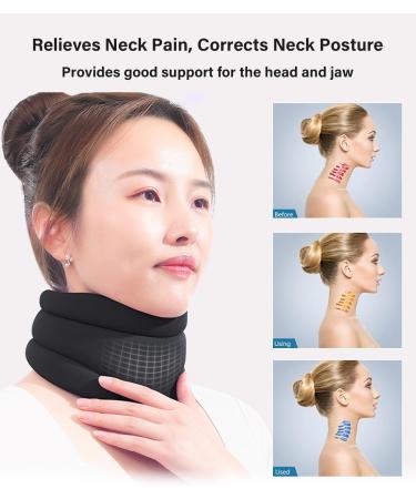 Neck Brace for Snoring & Pain Relief | Cervicorrect Soft Foam Cervical Collar by Healthy Lab Co - Comfortable Neck Support for Sleeping & Vertebrae Stability - Buy Online on GoSupps.com