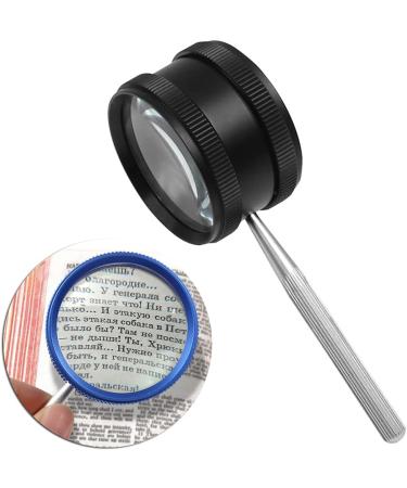 Seniors Kids Handheld Reading Magnifier Glass for Reading Soldering Inspection Magnifying Glass with Lens Cleaning Cloth Small Gift - Buy Online on GoSupps.com