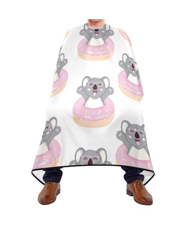Waterproof Barber Cape -Koala Bear Pattern Cheetah Haircut Bib for Men Unisex Hair Cutting Cape(8rp1a)