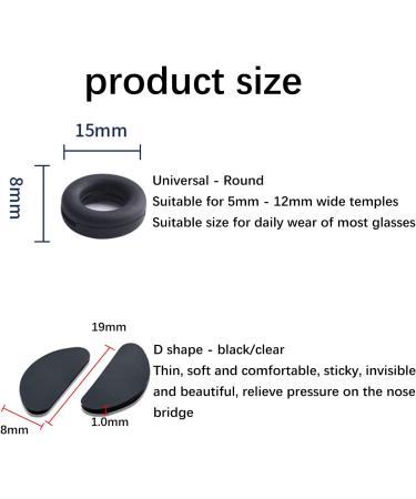 Buy 20 Pairs of Self-Adhesive Silicone Nose Pads for Glasses - Non-Slip & Comfortable | Anti-Slip Glasses Accessories - Buy Online on GoSupps.com