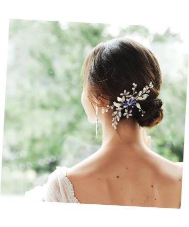 MAGICLULU Artificial Pearl Headdress Rhinestone Hair Accessories Elegant Photo Props Flower Design Hair Comb Bridal Hair Decoration - Buy Online on GoSupps.com