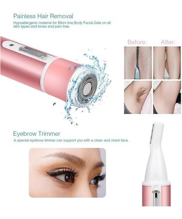 Aiby Body Razor - 4-in-1 Electric Women's Hair Trimmer for Face Armpits Arms Nose | International Shipping Available - Buy Online on GoSupps.com
