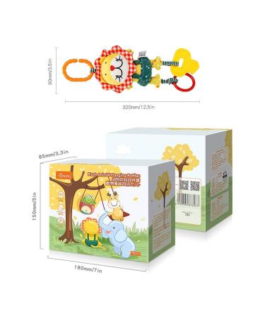 TUMAMA Baby Toys: Handbells Baby Rattles for 0-12 Months | Soft Plush Stroller Car Toys for Infant | Newborn Birthday Gifts - 4 Pack - Buy Online on GoSupps.com