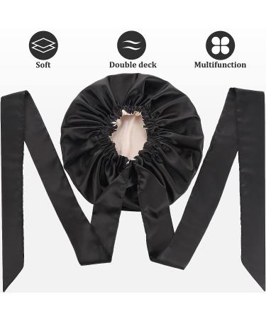 Satin Bonnet for Black Women | Silk Hair Wrap for Curly Hair | Sleep Head Cover & Scarf - Buy Online on GoSupps.com