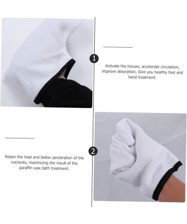 4 Pi ces De La Cire Recharge De Paraffine Couvre-pieds Sacs Mitaines En Paraffine Cire De Pour Les Mains Sacs De Bain La Spa Doublure Blanche - Buy Online on GoSupps.com