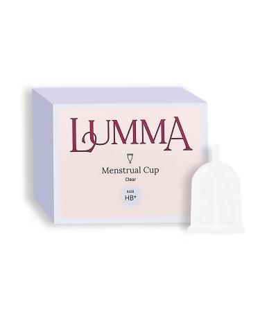 Lumma |Flexible menstrual cups made of medical silicone reusable menstrual cup female care leakage -proof comfortable and very soft (HB+ transparent)