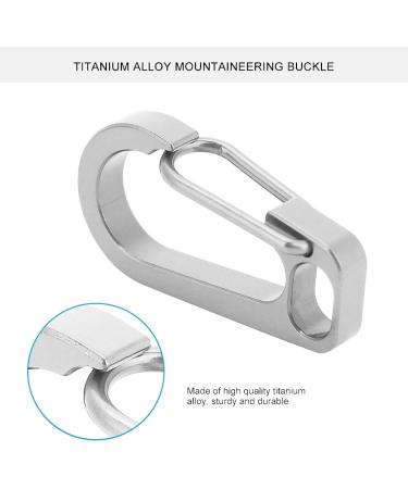 Titanium Alloy Carabiner Keychain - EDC Mountaineering Buckle for Climbing & Outdoor Safety | International Shipping Available - Buy Online on GoSupps.com
