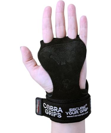 Cross Training Grips - Black Nubuck Leather, Small 3.75-4.25 - Prevent Blisters & Callouses During Pullups and Weight Lifting - Buy Online on GoSupps.com
