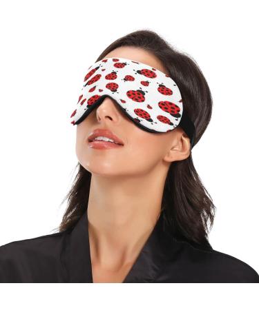 xigua Ladybug Sleeping Eye Mask | Adjustable Strap, Breathable Blackout Comfort | Comfortable Sleeping Mask for Men & Women - Buy Online on GoSupps.com