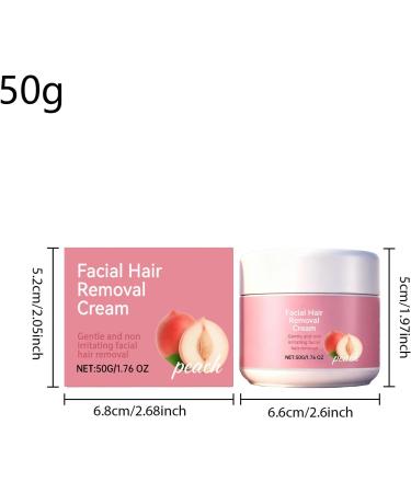Facial Hair Removal Cream | 50 Grams Soothing Natural Balm | Natural Body Hair Removal Cream - For Women and Men Underarms Legs Lips Underarms Chest - Buy Online on GoSupps.com