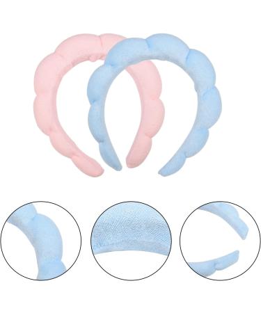 XNHIU 2 Pieces Spa Headband Sponge Spa Headband Terry Towel Cloth Fabric Head Band for Washing Face Makeup Headbands - Buy Online on GoSupps.com