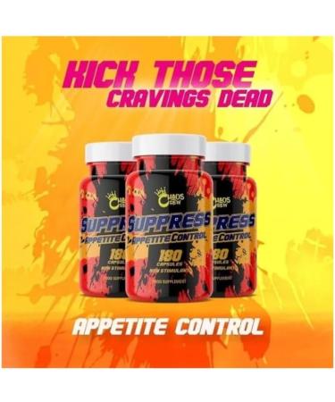 Chaos Crew Suppress Appetite Control 180Caps - Buy Online on GoSupps.com