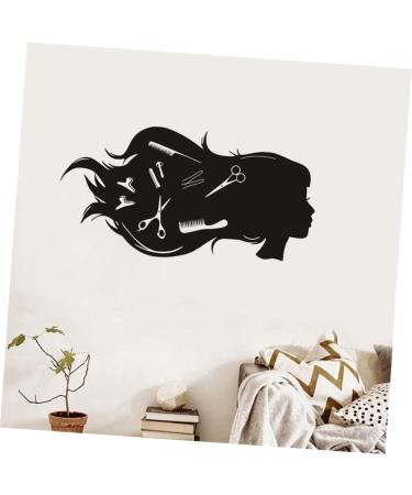 Gogogmee Self-Adhesive Wall Sticker Wall Sticker for Hair Salon Barber Shop Wall Decal Homedecor Wall Sticker for Salon Decoration for Home Hairdressing Wall Sticker Wall Decals - Buy Online on GoSupps.com