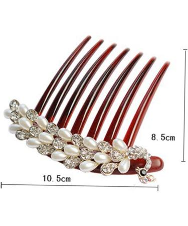DOITOOL Decorative Side Hair Combs Different Occasions Girls Hair Styling Side Hair Combs Fine Hair Durable Wave Teeth Hair Combs Women Hair Comb Women's Vintage Rhinestone - Buy Online on GoSupps.com