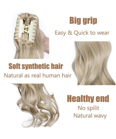 Shop Synthetic Claw Fake Ponytail Wig | 18-26 inch Black Brown & Light Brown Hair Extensions for Women - Buy Online on GoSupps.com