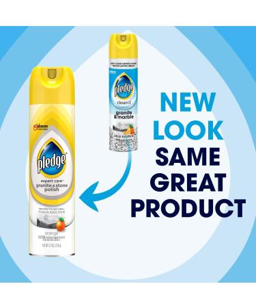 Buy Pledge Granite and Marble Cleaner Spray - Citrus Sunshine 9.7 oz | Effective International Shipping - Buy Online on GoSupps.com