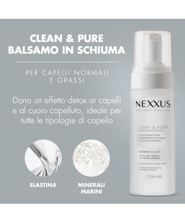 Nexxus Clean & Pure Conditioner Foam 150ml | Best Mousse Conditioner for Healthy Hair - International Shipping Available - Buy Online on GoSupps.com