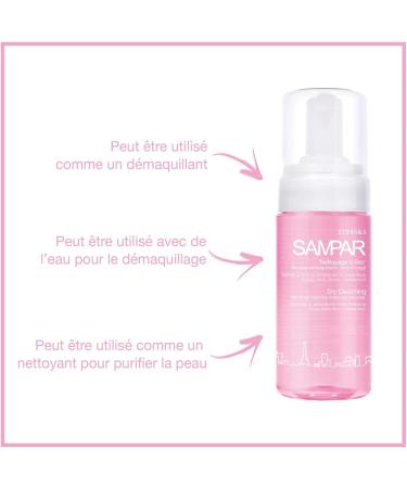 Sampar Essential Dry CleanSing - Foaming No-rinse Makeup Remover 100ml - All Skin Types - Buy Online on GoSupps.com