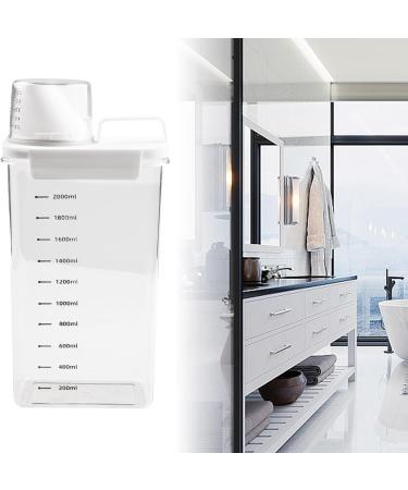 Zoegneer Laundry Detergent Dispenser Washing Powder Storage Box Household Bathroom Detergent Storage Tank Transparent Acrylic Box(2300ML) - Buy Online on GoSupps.com