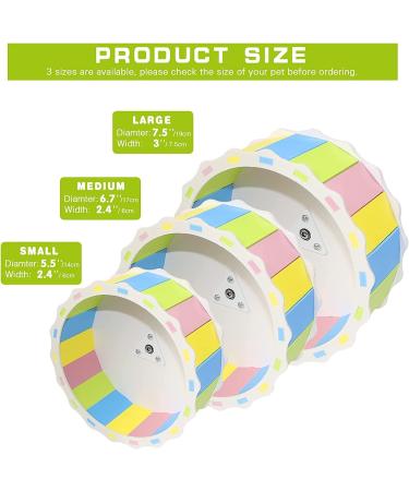 Silent Hamster Wheel Toy Wood-imitated Hamster Running Wheel Exercise Wheel Non Slip Spinner Hamster Cage Accessories for Syrian Hamster Gerbils S Size 5.5 Inches Polyester Plastic - Buy Online on GoSupps.com